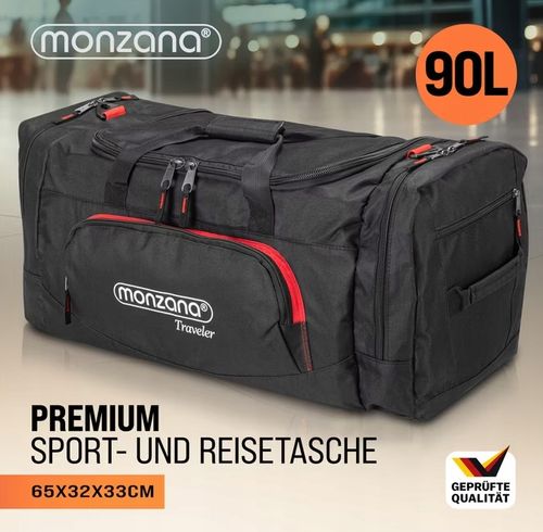 TORBA PODRÓZNA Czarny 65x32x33cm 90L na Arena.pl