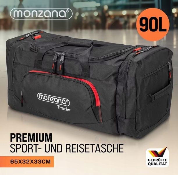 TORBA PODRÓZNA Czarny 65x32x33cm 90L zdjęcie 2