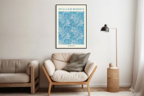 Obraz 50x70cm Design Marigold Pattern, Morris Vintage do Salonu na Arena.pl
