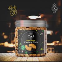 TAJ INDIAN 1947 BLACK PEPPER CASHEW NUTS 200G