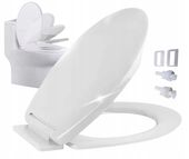 DESKA SEDESOWA UNIWERSALNA WOLNOOPADAJĄCA KLAPA DO WC BIAŁA KLOZETOWA