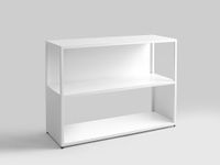 Regał HYLLER SIDE METAL 100x75 - biały, meble skandynawskie