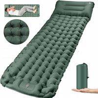 MATERAC SAMOPOMPUJĄCY TURYSTYCZNY ULTRALEKKI WBUDOWANA POMPKA ZWIJANA MATA