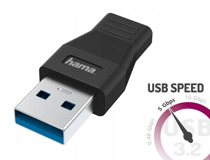 Adapter Hama gniazdo USB-C - wtyk USB-A 3.2 zdjęcie 5