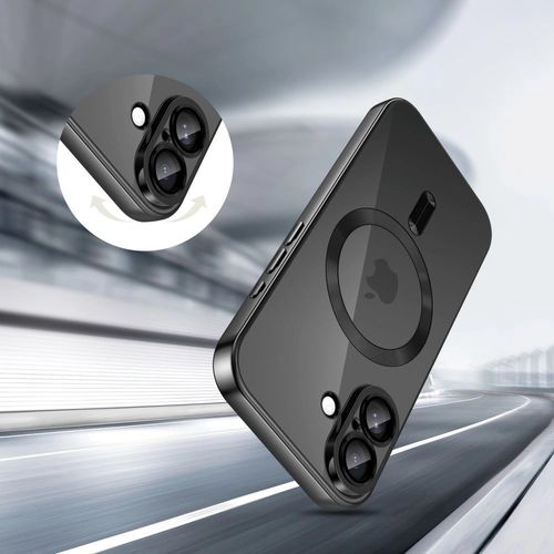 Etui Tech-Protect MagFlex MagSafe na iPhone 17 - przezroczysto-czarne na Arena.pl