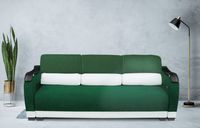 Promocja Kanapa Charlotte II Zdobiona drewnem