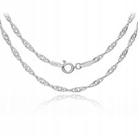 SINGAPUR SREBRNY ŁAŃCUSZEK 50 CM DAMSKI SREBRO 925