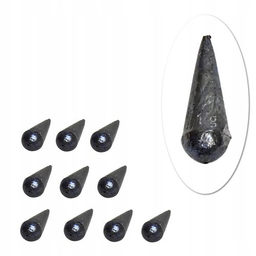 Ołów CIĘŻAREK ŁEZKA SMUKŁA PRZELOTOWA 1,0 g x10szt na Arena.pl