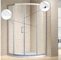 2x USZCZELKA DO KABINY PRYSZNICOWEJ MAGNETYCZNA 45° 90° SZYBA 5 6MM 185CM