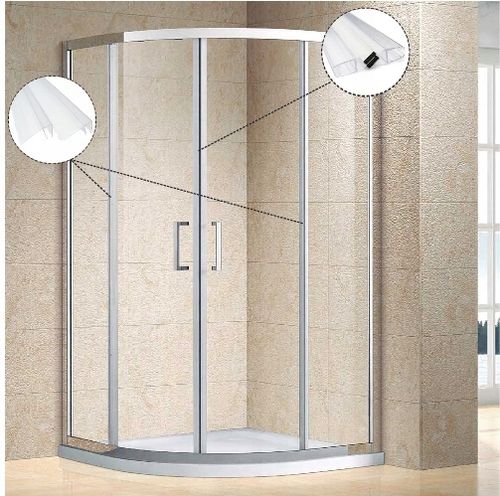 2x USZCZELKA DO KABINY PRYSZNICOWEJ MAGNETYCZNA 45° 90° SZYBA 5 6MM 185CM na Arena.pl