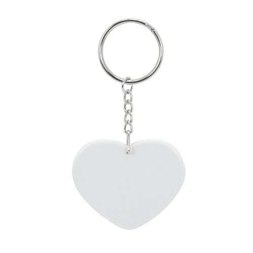 Brelok plastikowy - serce - Sublimacja Termotransfer zdjęcie 1