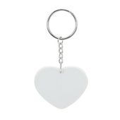 Brelok plastikowy - serce - Sublimacja Termotransfer