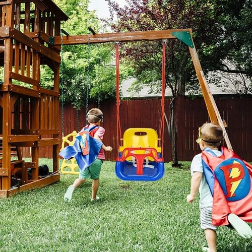Huśtawka Ogrodowa Modułowa domowa dla Dzieci 3w1 Mocna na Linach Bezpieczna na Arena.pl