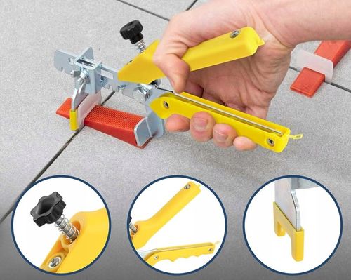 MOCNY ZESTAW SYSTEM POZIOMOWANIA PŁYTEK KLIPSY KLINY SZCZYPCE 2mm na Arena.pl