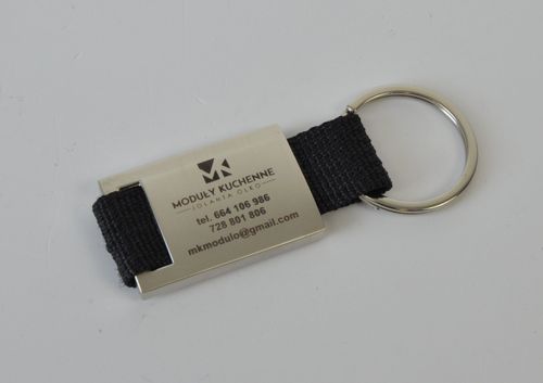 Brelok do kluczy jednostronny grawer 50 szt. kolor paska zielony na Arena.pl