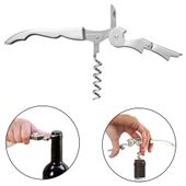 Korkociąg srebrny metalowy otwieracz wina butelek barmański kelnerski SEGELFISK