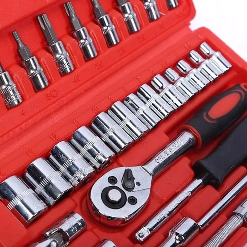 ZESTAW KLUCZY NARZĘDZI NASADOWYCH KLUCZE NASADOWE 46 Elementów TORX na Arena.pl