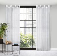 Zasłona gotowa na przelotkach CINDY 140x250 Eurofirany biała