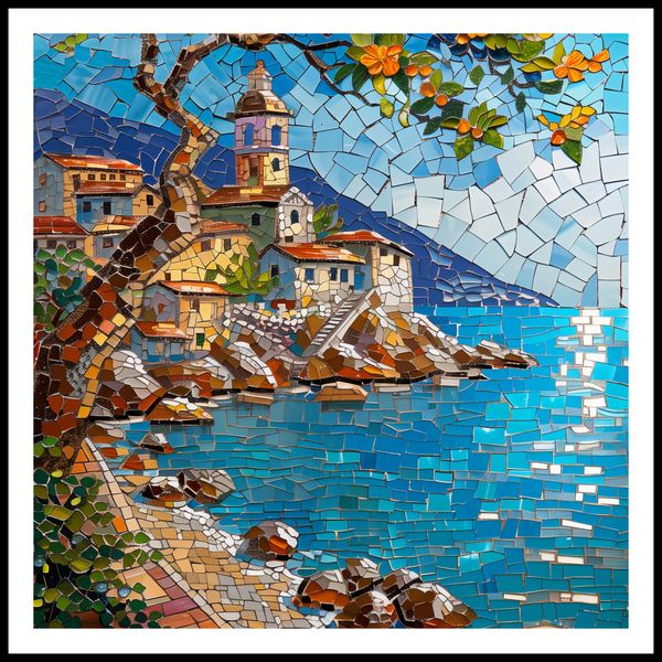 Plakat 70x70cm Mozaikowa Układanka zdjęcie 3