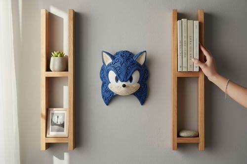 Dekoracja Ścienna Sonic 3D PLA na Arena.pl