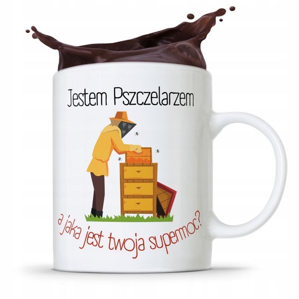Kubek Prezent Dla Pszczelarza Jestem Pszczelarzem Z Nadrukiem Ze Zdjęciem zdjęcie 1