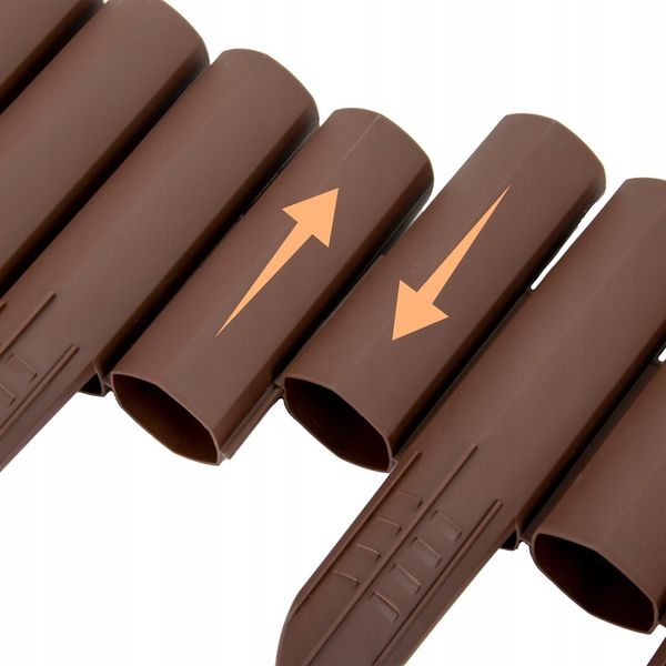 Palisada Ogrodowa Paliki Brąz 16,2 m Border Płotek zdjęcie 8