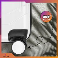 Zestaw 3 walizek podróżnych 3w1 ABS bagaż kufer na kółkach 94L+63L+40L