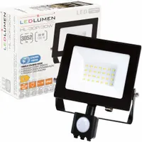 Naświetlacz LED 30W=180W 3052lm Halogen Reflektor Slim Lampa Czujnik Ruchu