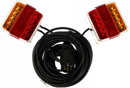 LAMPY TYLNE LED DIODOWE NA MAGNES PRZYCZEPY CE na Arena.pl