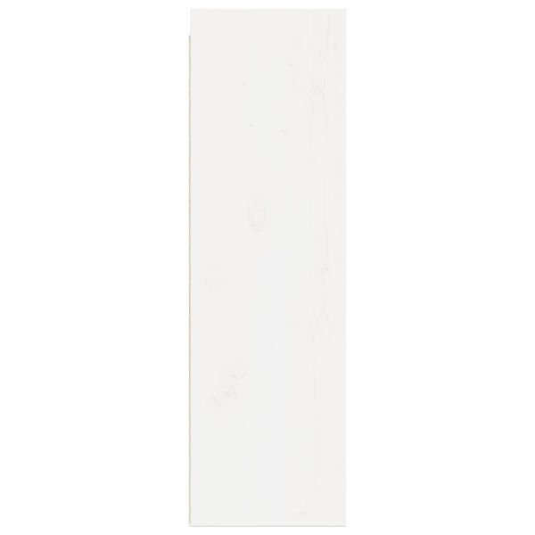 Szafka ścienna, biała, 30x30x100 cm, lite drewno sosnowe zdjęcie 7
