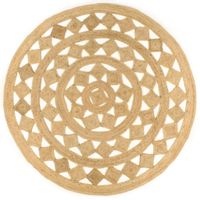 Dywan pleciony ręcznie z juty, 210 cm