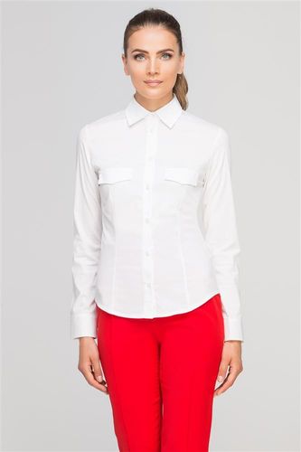 Bluzka w koszulowym stylu L (40) na Arena.pl