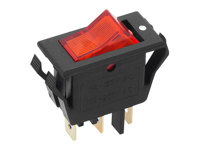Przełącznik MK111 czerwony 230V zdjęcie 1