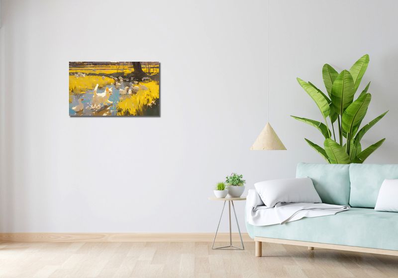 Obraz 70x40cm Słońce na Wsi zdjęcie 2