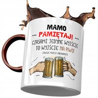 Kubek Bordowy Dla Mamy Matki Na Dzień Mamy Z Nadrukiem Ze Zdjęciem