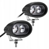 2 x Halogen led doświetlacz 20W soczewkowy+włącznik