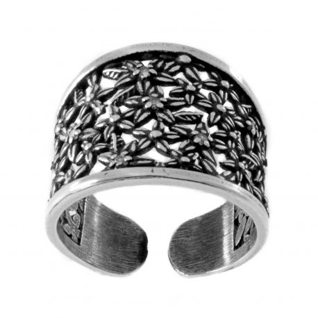 SREBRNY KOMPLET AŻUROWY KWIATY SREBRO PRÓBY 925 na Arena.pl