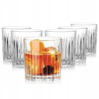 KPL SZKLANKI DO WHISKY DRINKÓW UNIWERSALNE GRUBE SZKŁO ZESTAW 6 SZT 300 ML