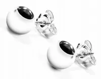 KOLCZYKI SREBRNE KULKI 6 mm SREBRO PRÓBY 925 POLSKI PRODUCENT SZTYFTY