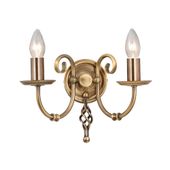 Kinkiet świecznikowy Artisan ART2-AGD-BRASS Elstead klasyczny mosiądz