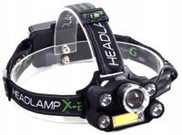 Czołówka CREE XM-L T6, 5x LED + COB