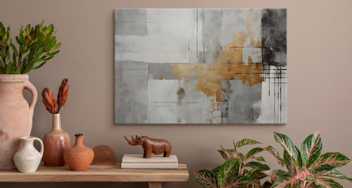 Obraz Na Płótnie Minimalistyczny Wzór ABSTRAKCJA Malunek 30cm x 20cm na Arena.pl