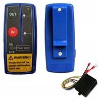 BEZPRZEWODOWY ZESTAW ZDALNEGO STEROWANIA WCIĄGARKĄ RADIOWY 2 PILOTY 12V 24V