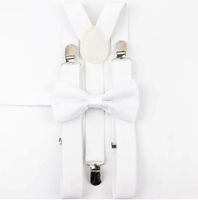 SZELKI męskie białe i MUCHA męska biała