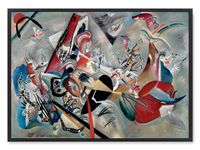 Plakat Kandinsky abstrakcja 21x30 cm w czarnej ramie