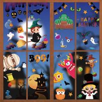 NAKLEJKI NA OKNO HALLOWEEN NA SZYBĘ 9 ARKUSZY DWUSTRONNE DYNIE WZORY DUŻE