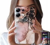 ETUI DO XIAOMI NOTE 14S - ELEGANCKI MARMUREK MODNE WZORY + SZKŁO
