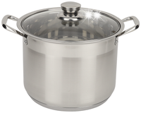 Garnek stalowy 12L z pokrywką 28cm wysoki indukcja ROSSNER MM7042