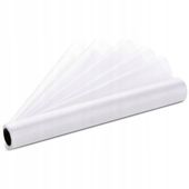 Organza gładka, biała, 36 cm x 9 m, 1 rolka