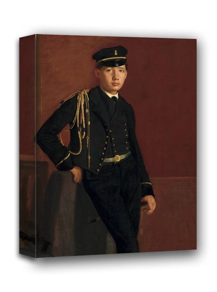 Achille De Gas in the Uniform of a Cadet, Edgar Degas - obraz na płótnie 20x30 cm zdjęcie 1